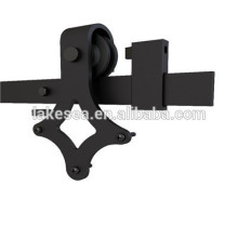 8 FT Black Carbon Steel Sliding Barn Door Hardware